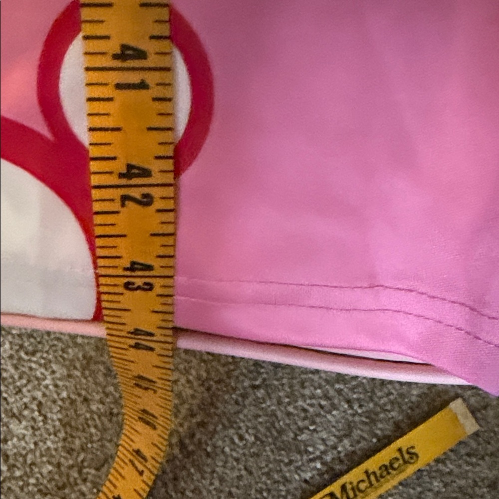 Vibrant Pink and Black Patterned stretch Pants - Picture 4 of 6